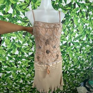 Sue Wong Nocturne Blush Pink Beaded Dress